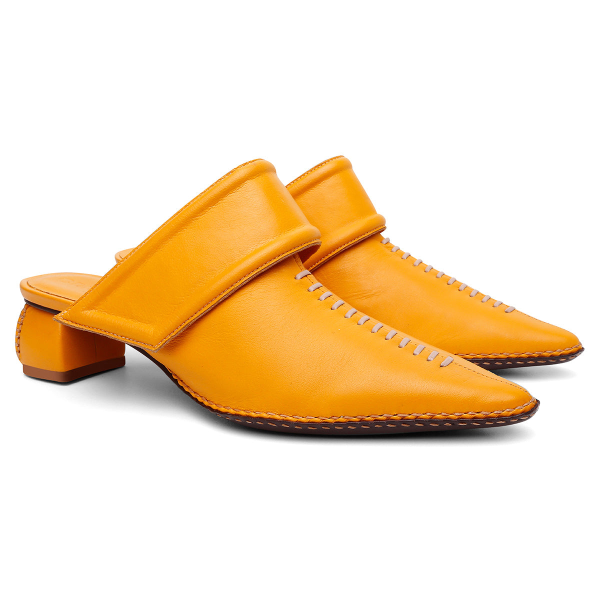 Mule Micro Velcro Amarelo Mostarda