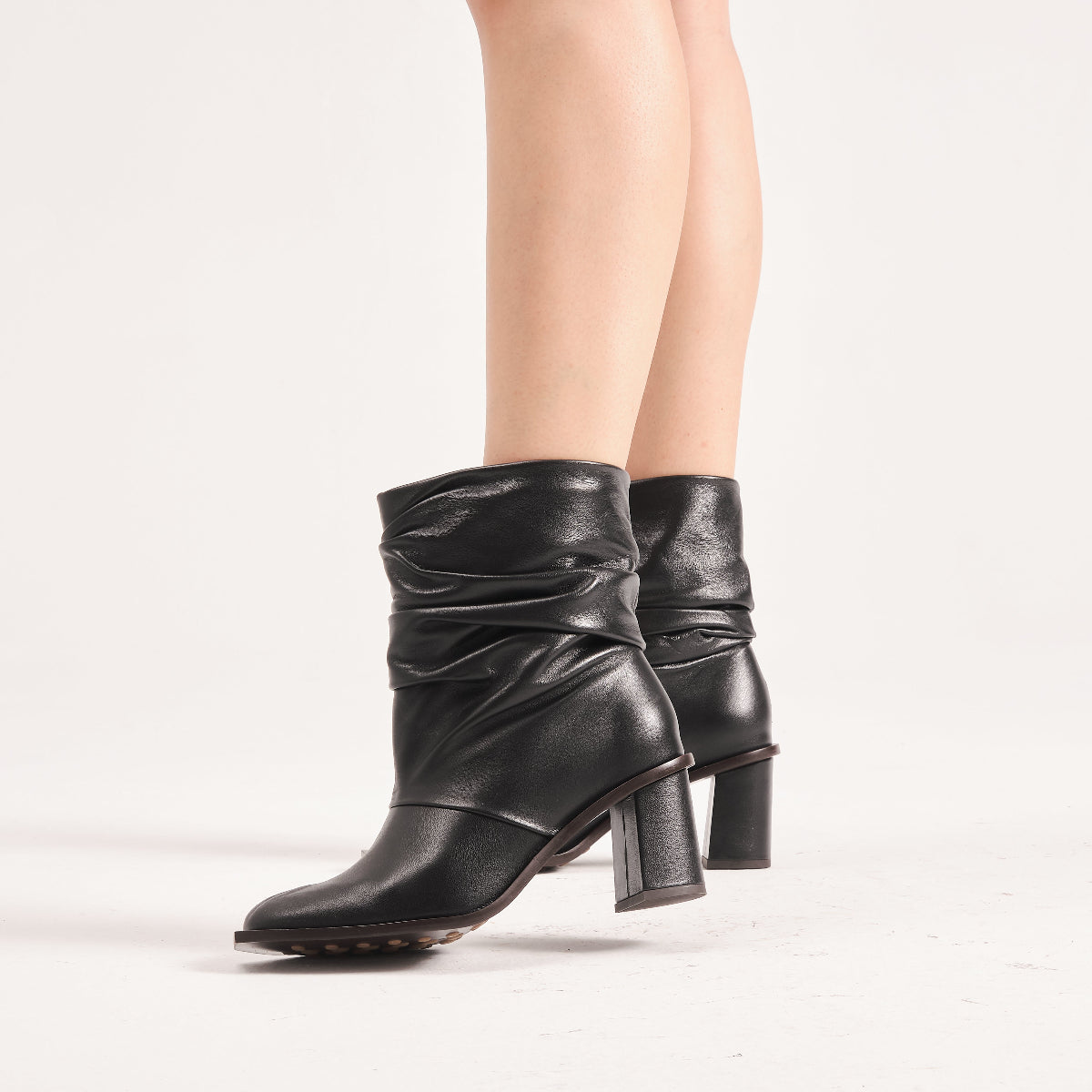 Bota Salto Cano Médio Sanfonada Amiga