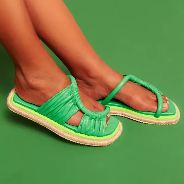 Flatform Tiras Laterais Franzidas