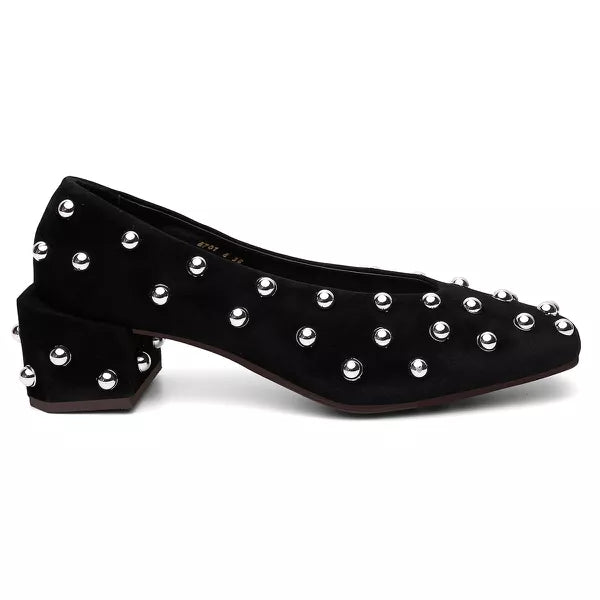 Sapato Ballerina Poá Metal