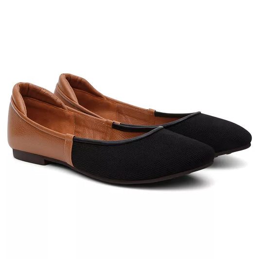 Sapatilha Tricot Chic Preta