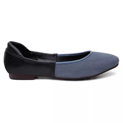 Sapatilha Tricot Chic Preto e Cinza