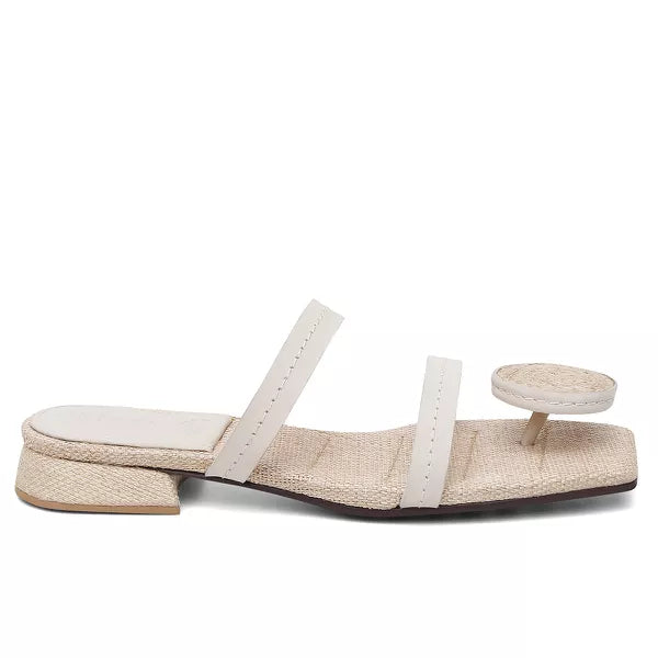 Rasteira Mini Dedo Off White