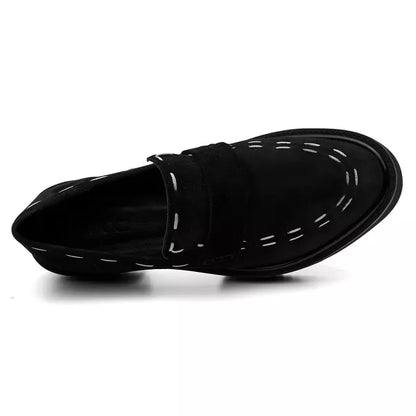 Mocassim Alinhavo Preto