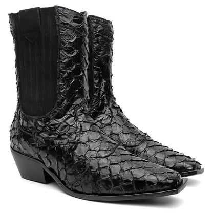 Bota Western Pele de Pirarucu