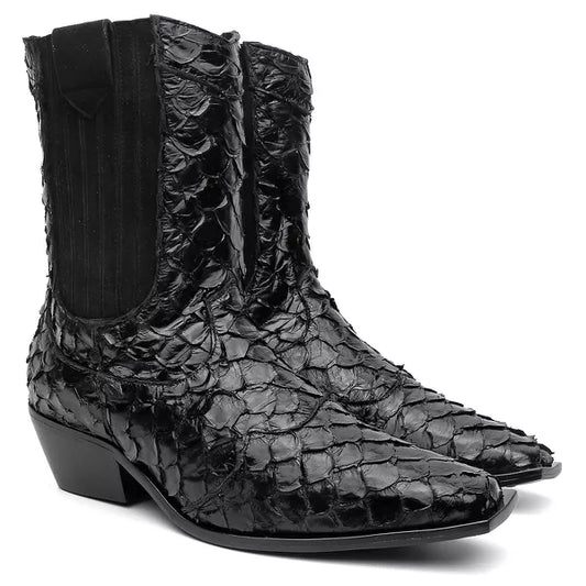 Bota Western Pele de Pirarucu