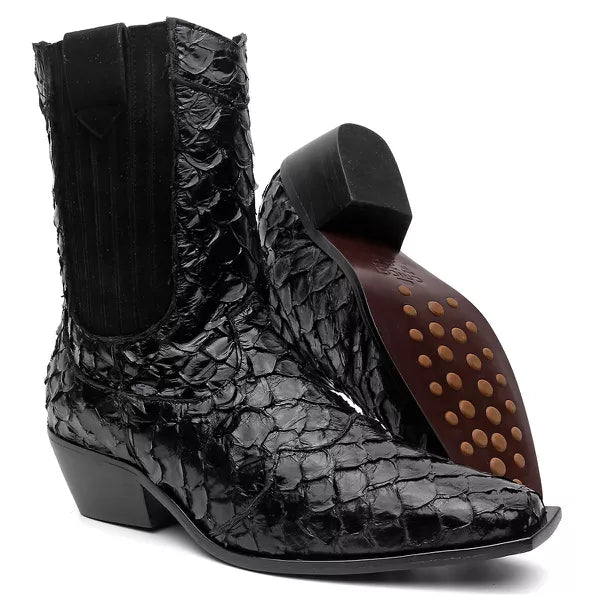 Bota Western Pele de Pirarucu