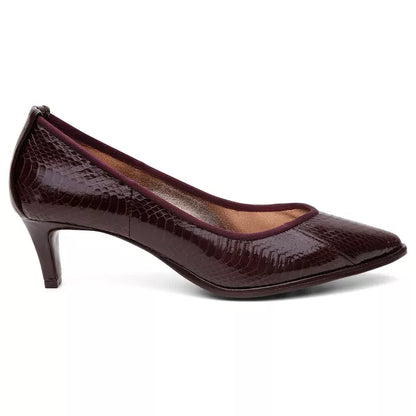 Scarpin Pele Cobra Vinho